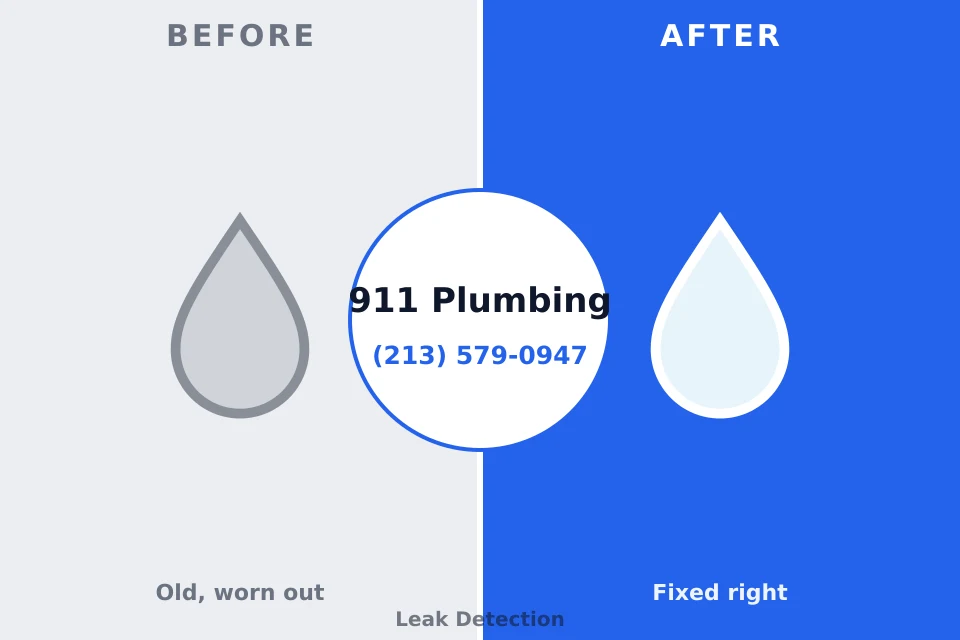 Before and after: plumbing repair Lake in the Hills, IL